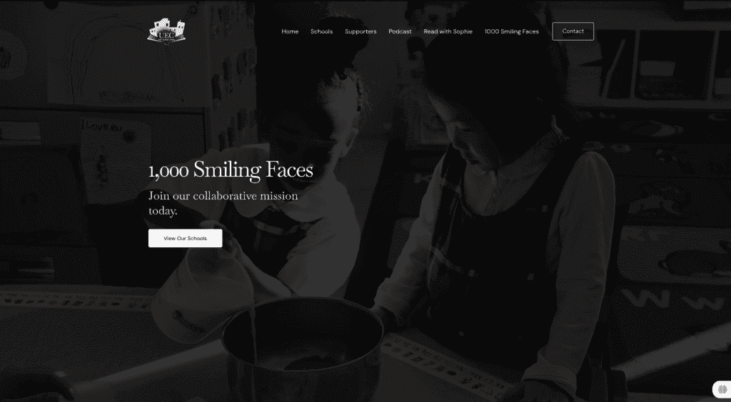 An urban website design for a children's school, created by a collective of educators.